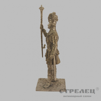 фото — оловянный солдатик «тамбурмажор 92-го гордона полка 1815 г.». гк